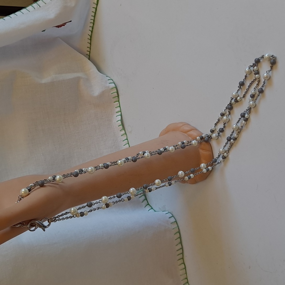 Lia Sophia Double Strand Necklace